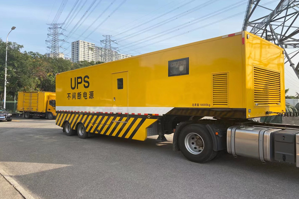 大路镇发电机租赁施工现场